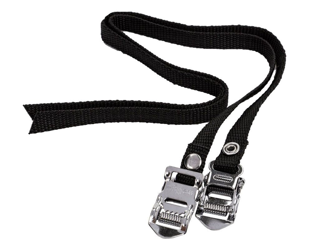 Zehenclip-Riemen ATB-Nylon-Schwarz-Set ohne Marke