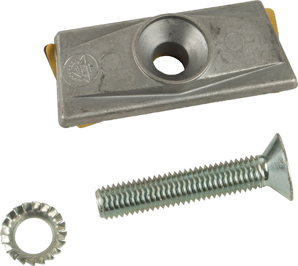 Hebie Standplatte m Bolzen 10mm Zweibein 699