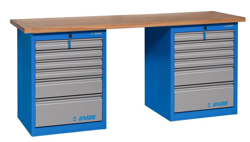 Unior Werkbank 2x6 Schubladen