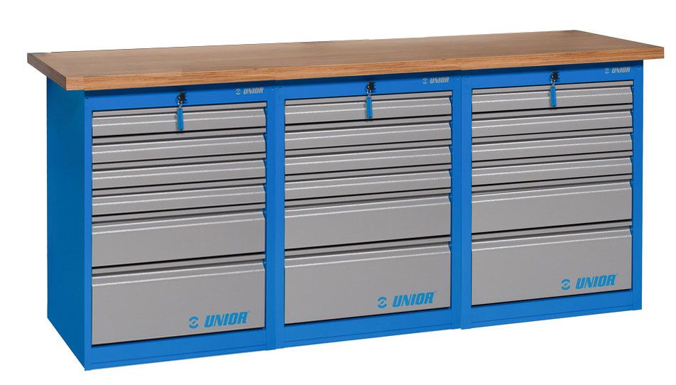 Unior Werkbank 3x6 Schubladen
