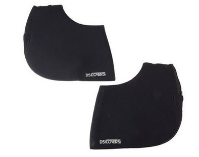 DS-Abdeckungen Lenkmanschette DS gerade gerader Lenker schwarzes Paar