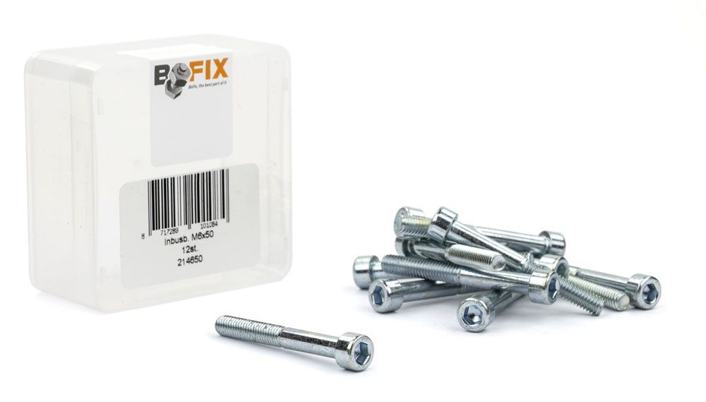Bofix Innensechskantschraube M6x50 verzinkt (12 Stk)