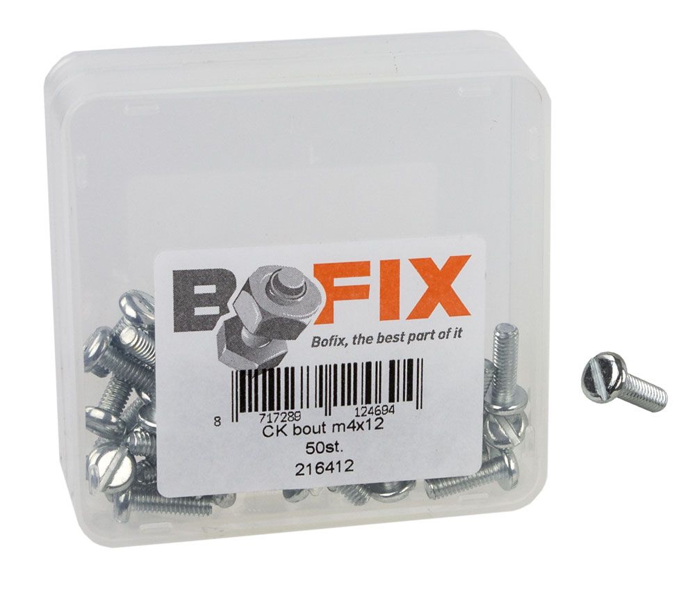 Bofix-Schraube M4x12 Rundkopf ds a 50