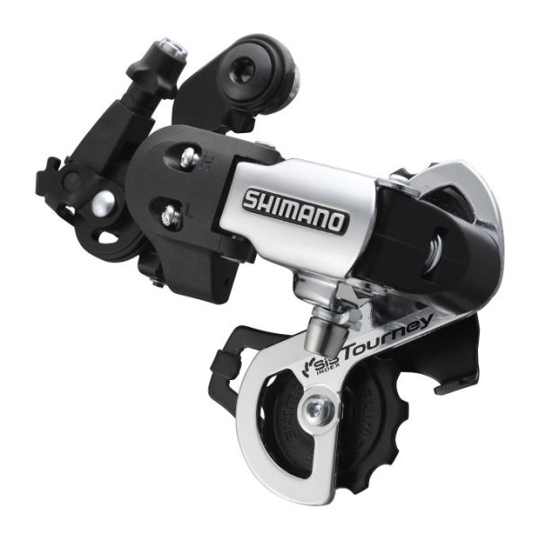 Shimano Schaltwerk 6 7-Gang Tourney RD-FT35 – Direktmontage D-Typ – Silber Schwarz
