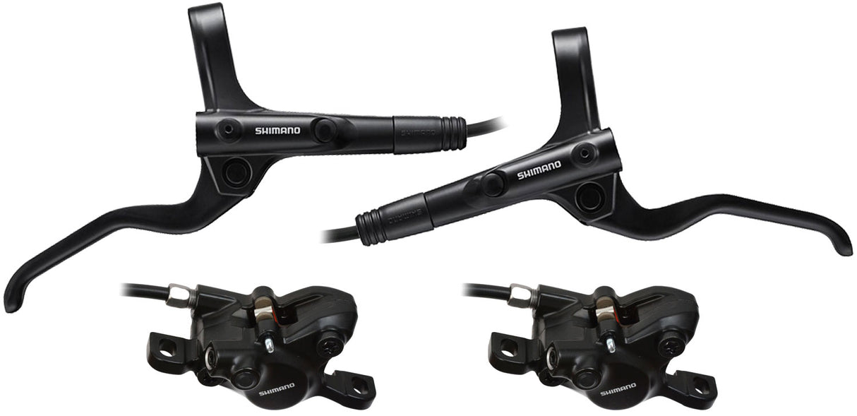 Shimano MT201 hydraulisches Scheibenbremsen-Set vorne + hinten 1000 1700 mm schwarz
