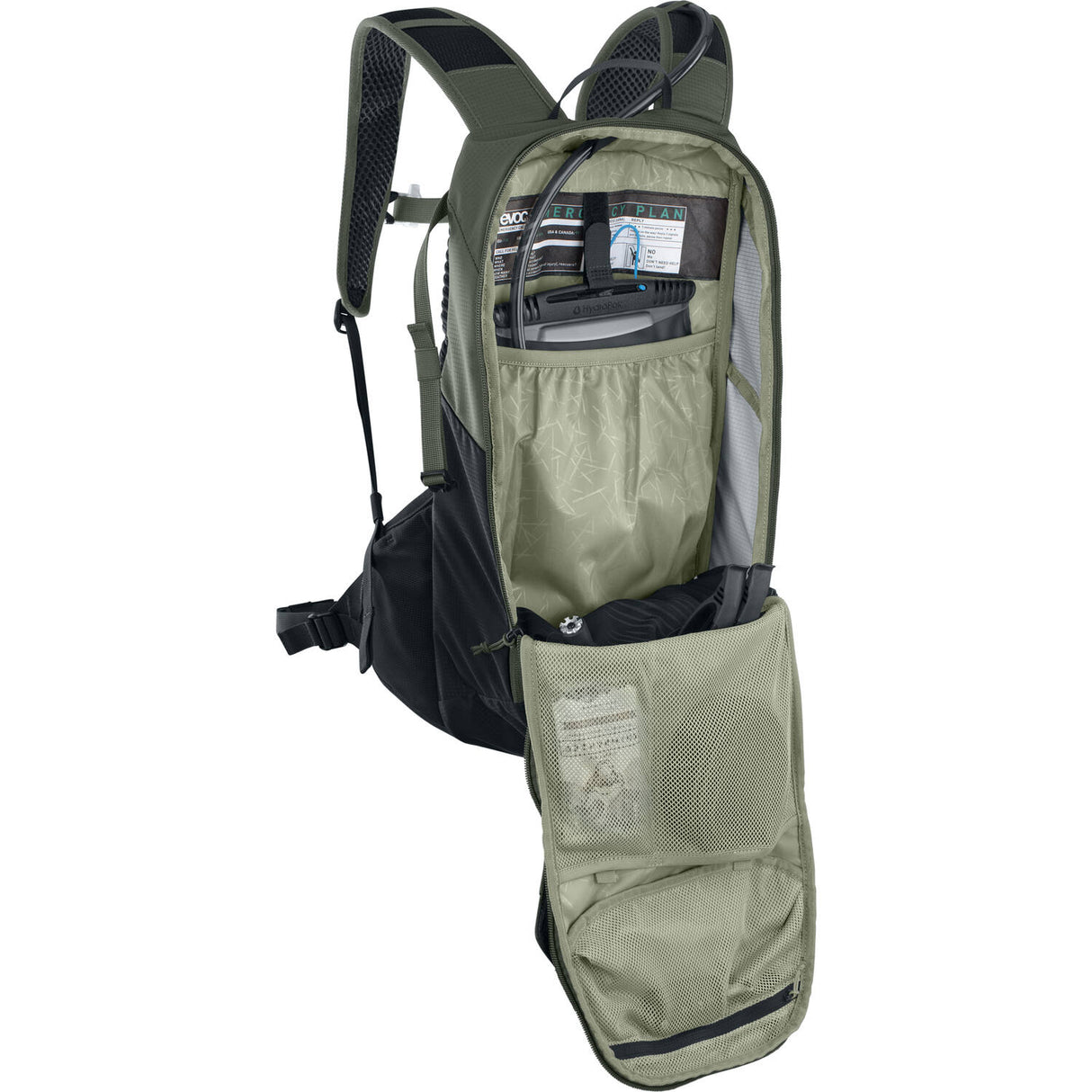 Evoc - Ride 12 Dark Olive Black, unsere Größe 12l