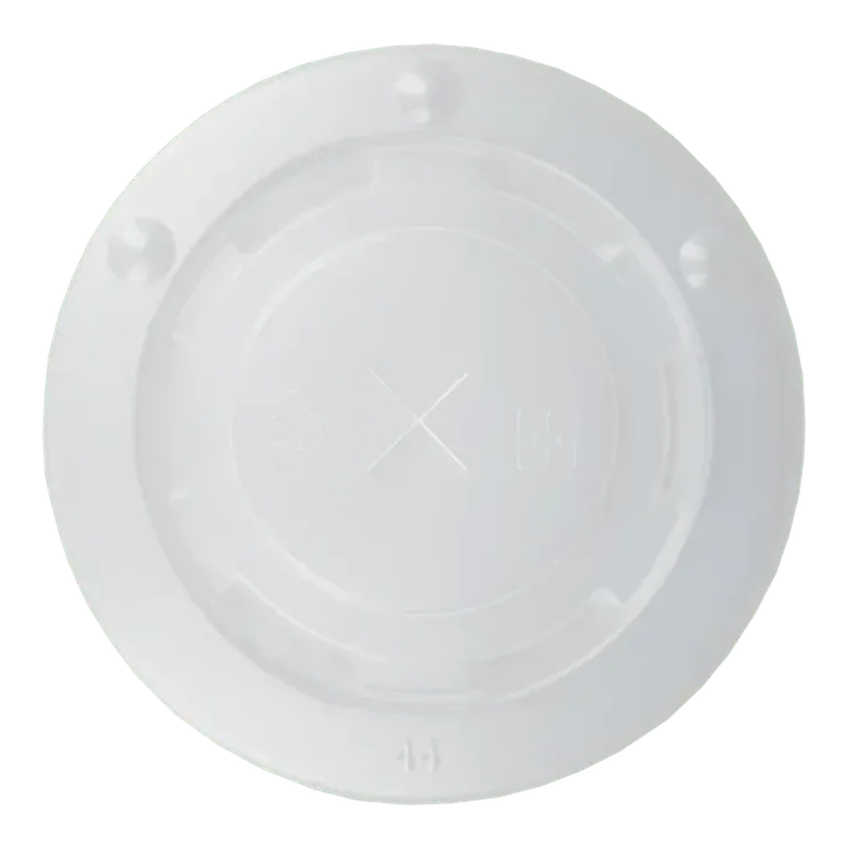 Deksel milkshakebeker plat met kruis 90mm plastic (50 stuks)