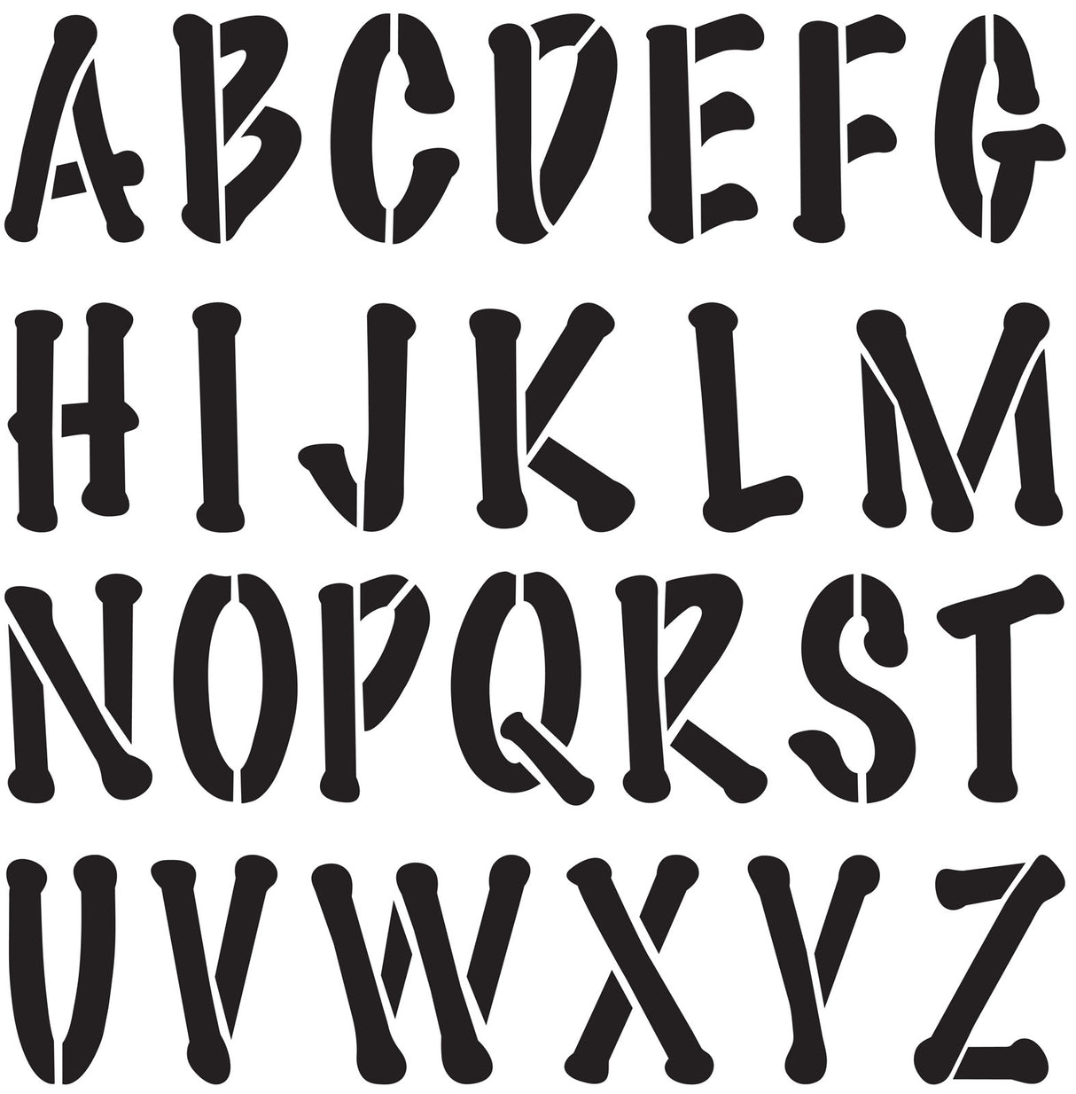 Delta • Schablonenmania x1 Poster Alphabet 9cm.