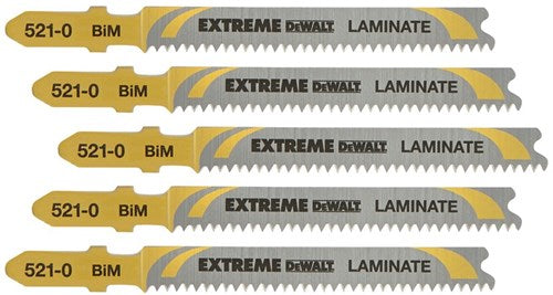 Dewalt Zubehör Stichsägeblatt BIM Extreme für schnelles Sägen in Holz und Laminat (T101BIF) – DT2080-QZ