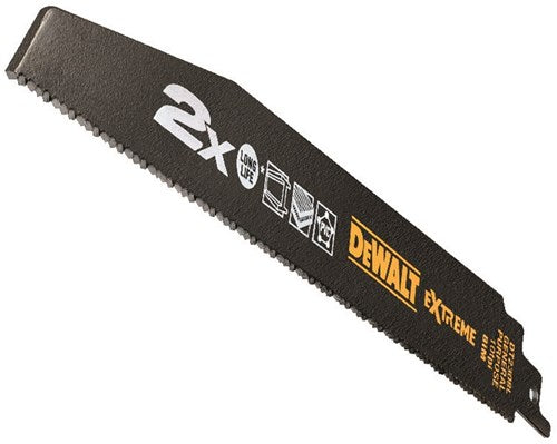Dewalt Zubehör Säbelsägeblatt 2x Bim 228x2,5mm extra dick, universell einsetzbar – dt2308l-qz