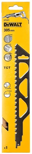 Dewalt accessoires reciprozaagblad hm 305x12,7mm, cellenbeton baksteen vezelcementplaten - s1243hm - dt2421-qz