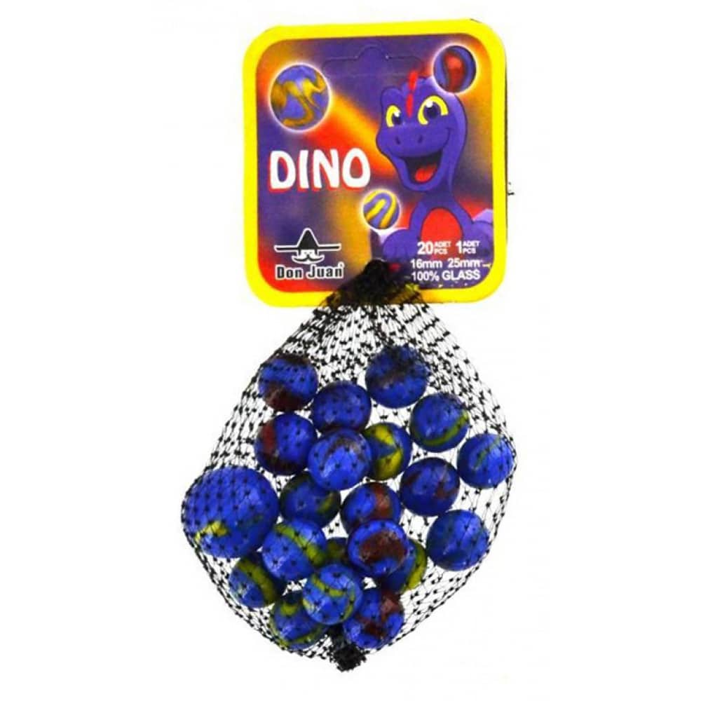 Adic Dino-Murmeln, 20 kleine und 1 große