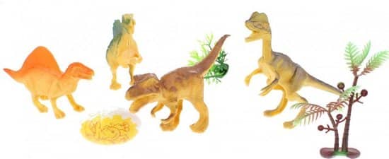 Toi-toys Welt der Dinosaurier 4 Dinosaurier mit 1 Dino-Ei