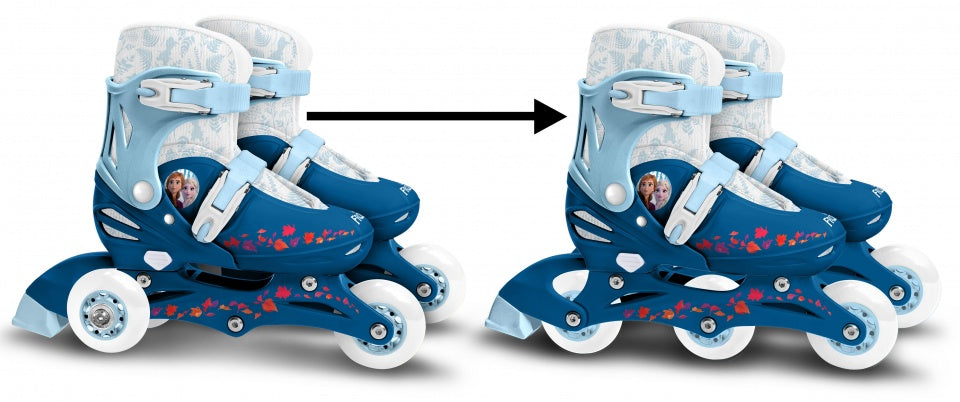 Frozen 2 Inline Skates Hardboot Weißblau Größe 27-30