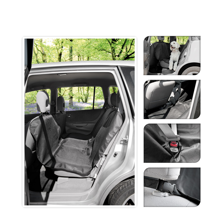 Haustiere Sammlung Autositzschutzabdeckung 135x145 cm Schwarz