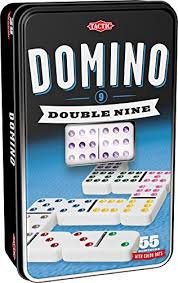 Selecta Tactic Domino Double Nine Spiel in einer Dose