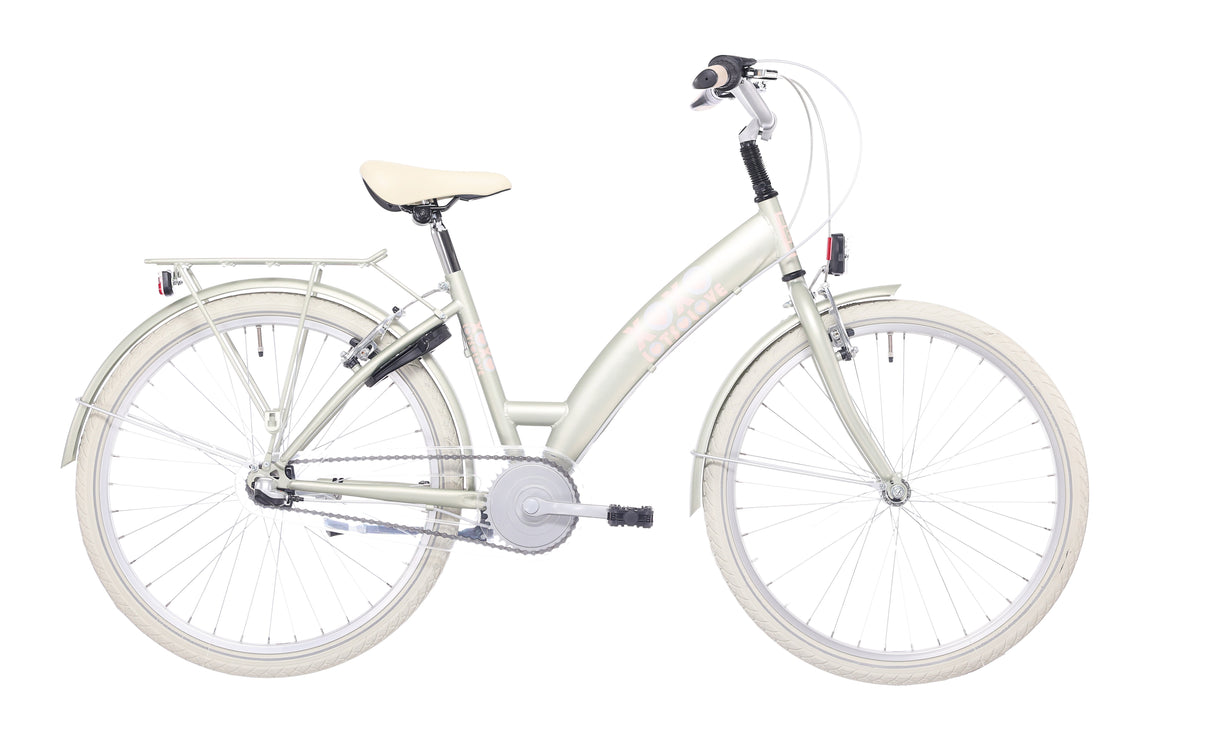 Bikefun Kinderfahrrad Lots of Love 24 Zoll mit Nexus 3-Gang-Bremsnabe – Desert Sage