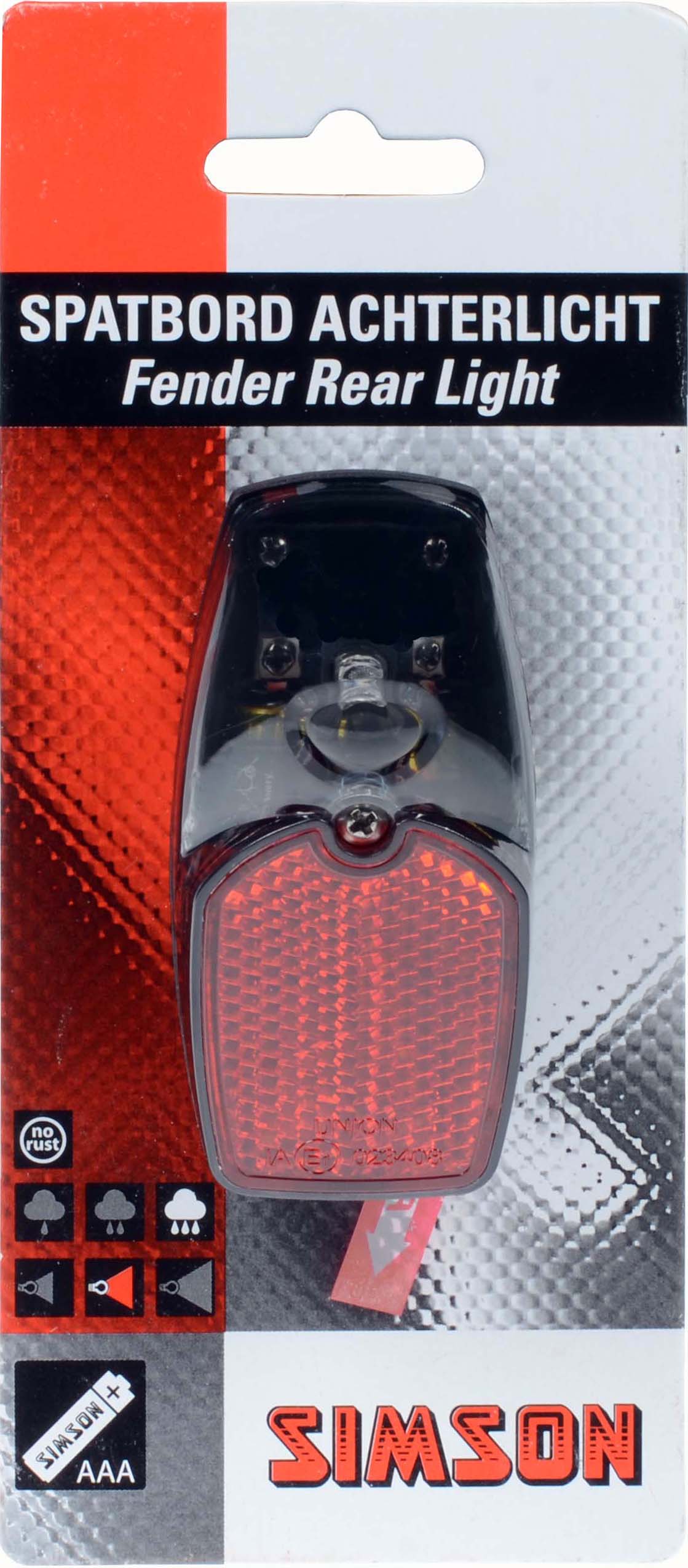 Simson Fotty Light LED inkl. Batterien auf der Karte