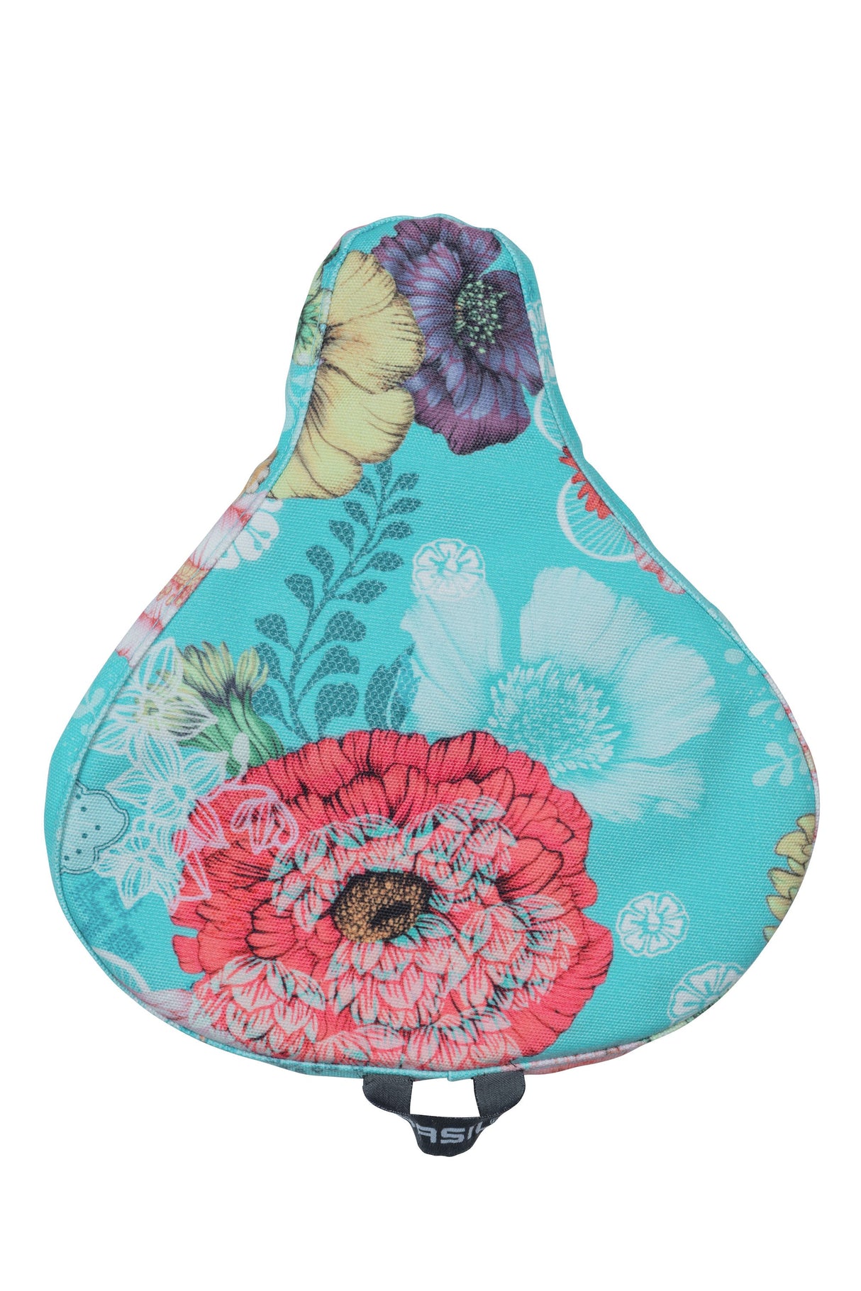 Basilikum Bloom Field - Sattelabdeckung - Blau