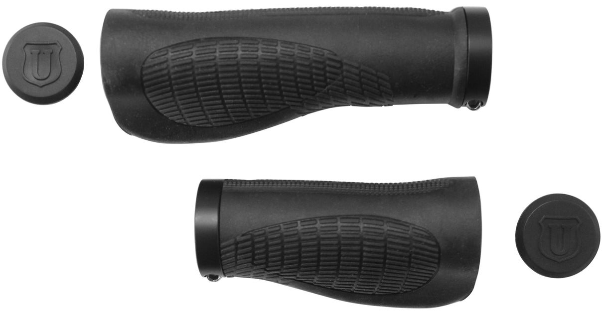 Union Ergolock 128 95 mm schwarzer Fahrrad -Fahrrad -Lenker