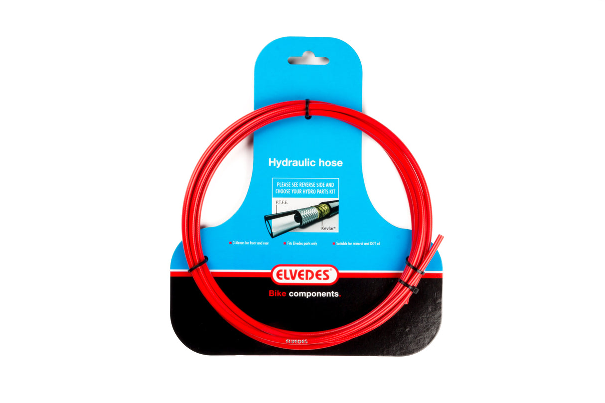 Hydraulikrohrleiter mit PTFE -Auskleidung und Kevlar -Schutz - Rot (3 Meter auf der Karte)
