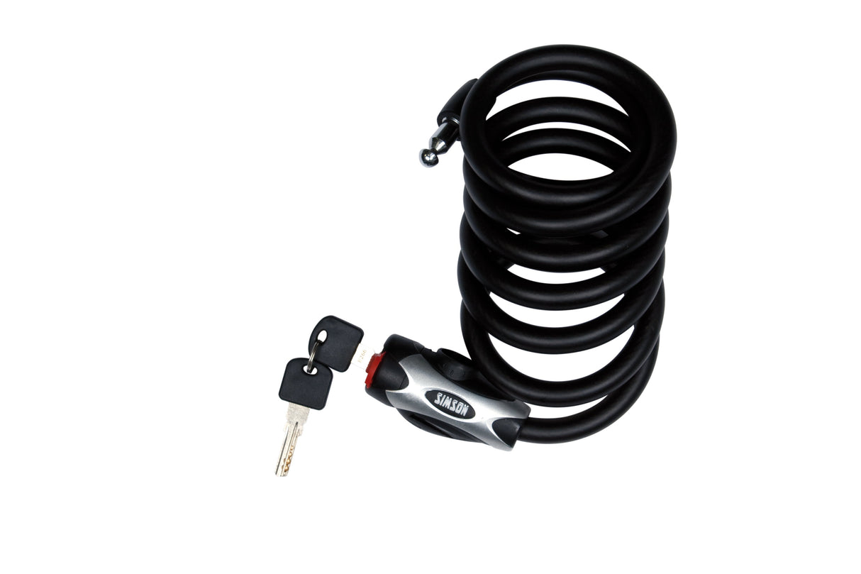 Simson Cable Lock Regular XL - 10x150cm - Schwarz - No Art - Fahrrad