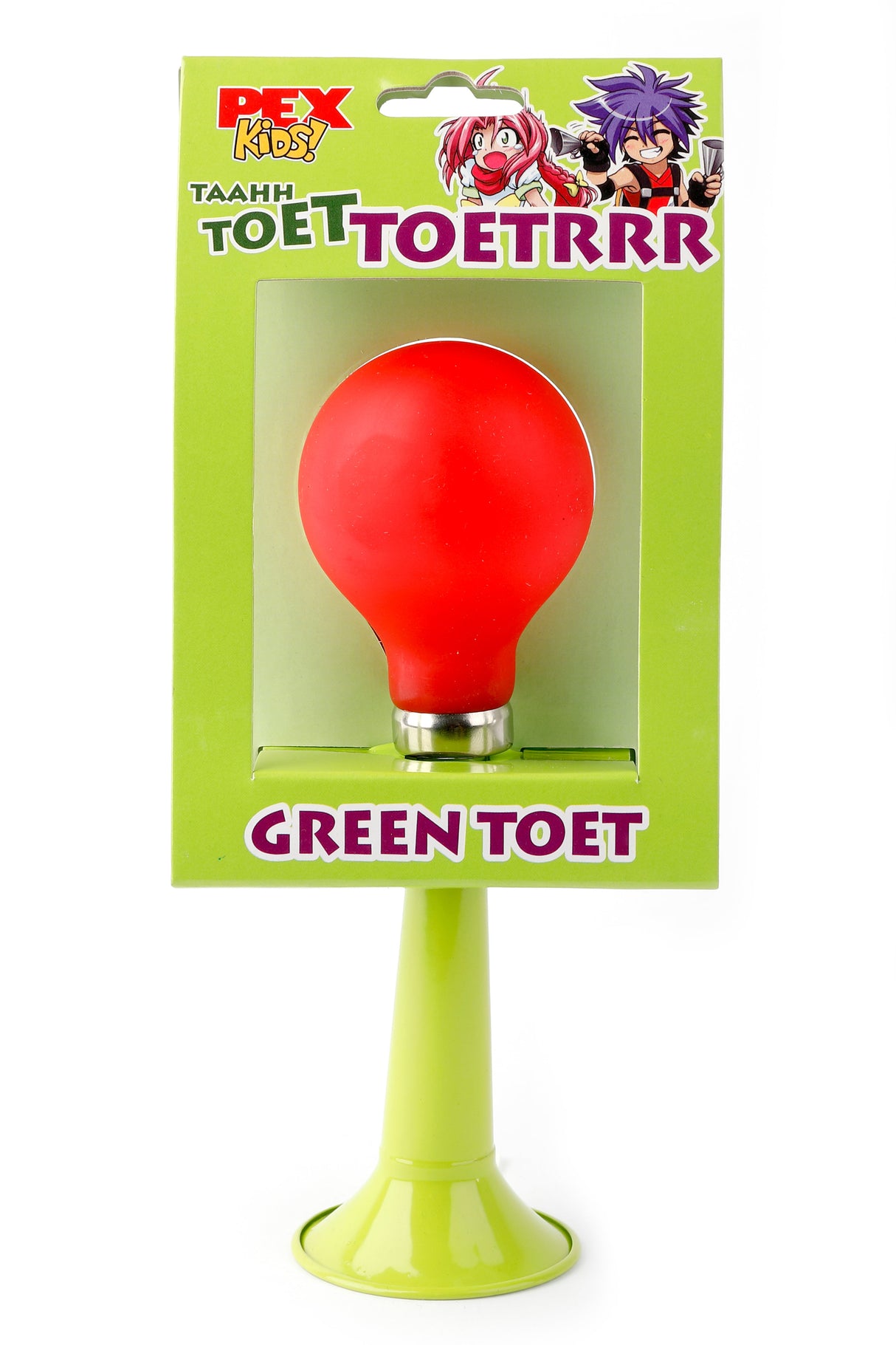 Buzaglo pexkids green toet recht staal rode bol