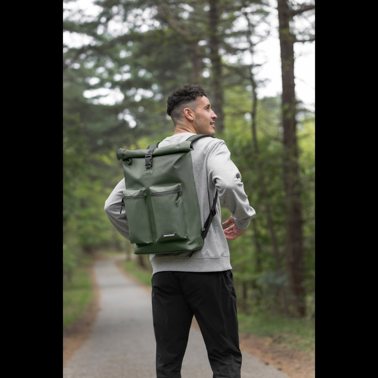 Dutchperfect Urban Proof Rolltop Rucksack Rucksack 20l grün recycelt