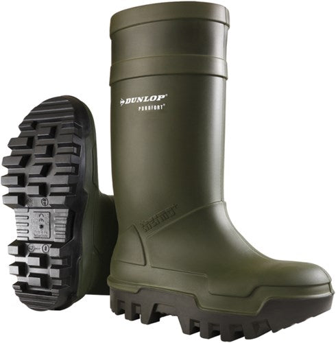 Dunlop c662933 thermo + purofort s5 full safety groen - maat 44 45 (uk10) - 15.032.047.10