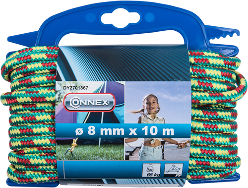 Connex PP-Seil 8 mm 65 kg gr+ge+r Rolle 10 m – dy2701867