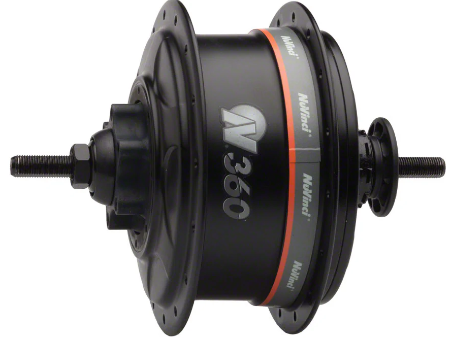 Shimano Nuvinci N360 Hinterradnabe Disc 6-Punkt 32 Löcher schwarz blank