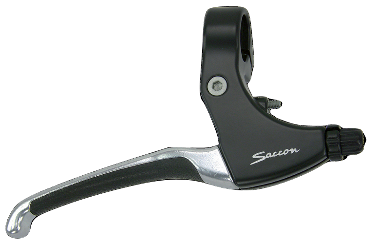Saccon Bremsgriff Set Rollerbrake Alu Black Silber