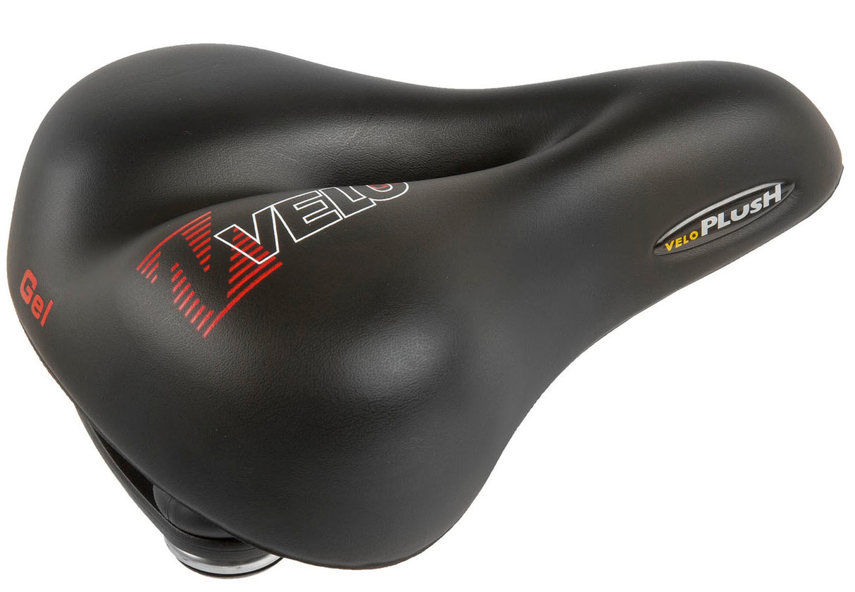 Velo Plüsch-Gel-Sattel Elasto City 254x200mm schwarz auf Karte
