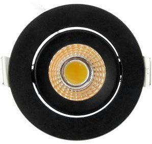 Enzo ecodim led inbouwspot 5w dimtowarm 62mm 36gr rond verstelbaar zwart - led4735