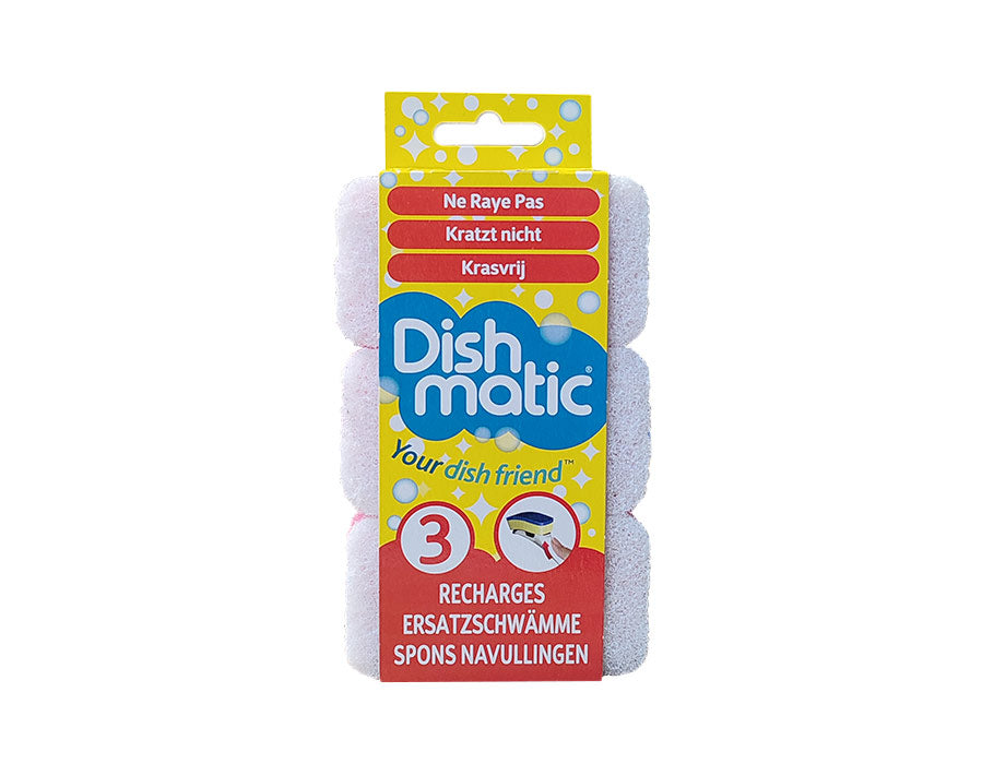 Dishmatic Nachfüllschwamm - kratzfrei - 3 Stk