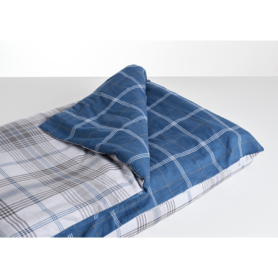 Knus eden jersey hoeslaken allure blauw 160 x 200cm