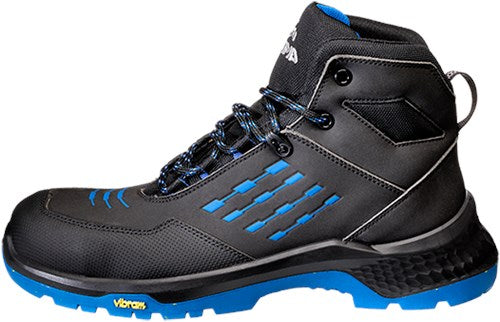 Emma safety footwear emma werkschoen crossforce d hoog s3 | zwart blauw | maat 40 - 8715316154713