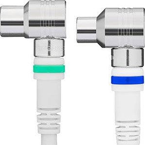 Enzo Technetics Koax-Verbindungskabel 10 m kompletter rechtwinkliger Stecker – 2075040