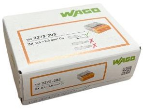 Enzo Wago Schweißklemme 3x0,5-2,5mm trans orange DS100 4047224