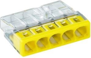 Enzo Wago Schweißklemme 5 x 0,5–2,5 mm, transgelb, DS100 – 4047226