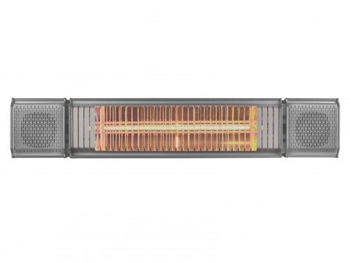 Eurom heat and beat bluetooth terrasverwarmer grijs - 334586