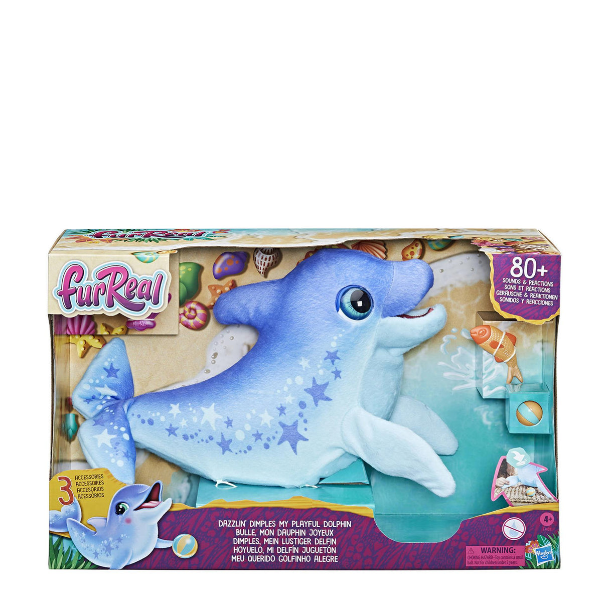 Hasbro Furreal Dazzlin Grübchen mein verspielter Delphin