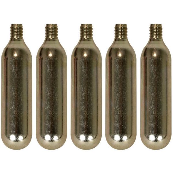 Dresco CO2-Kartusche 16 Gramm Stahl Silber 5-teilig