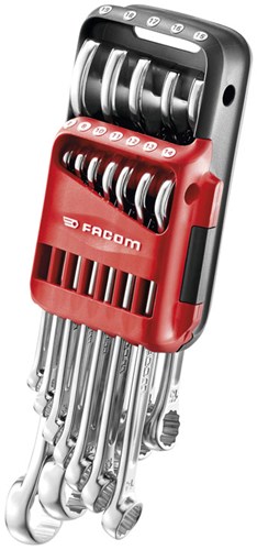 Facom 440 – Satz metrischer Ringmaulschlüssel im Halter – 440.jp12apb