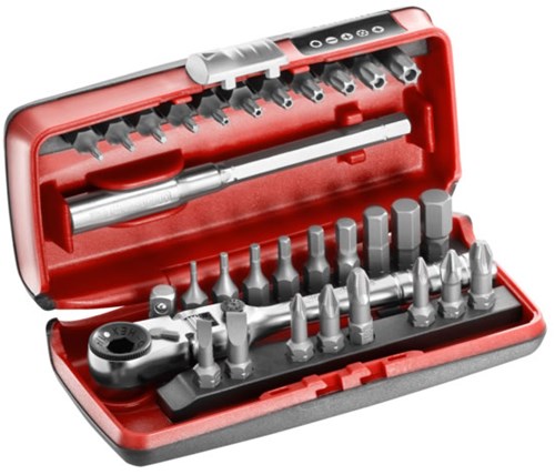 Facom r.180j31pb | Bit gesetzt | kompakte Flex-Ratsche | 1 4 Zoll | 31-teilig - r.180j31pb