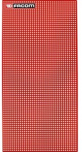 Facom Wandschild rot 444 x 888 mm – 1 Packung