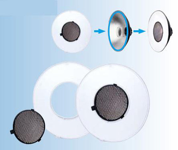 Falcon Eyes Diffusor + Grid Cdh-68-3 für SR-68T