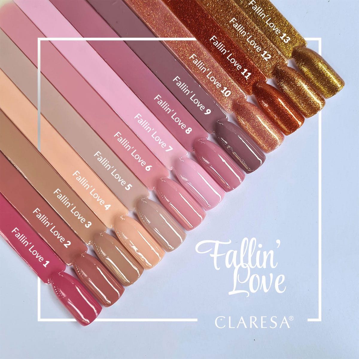 Claresa UV-LED-Gel-Nagellack, 5 ml, Fallin' Love 10