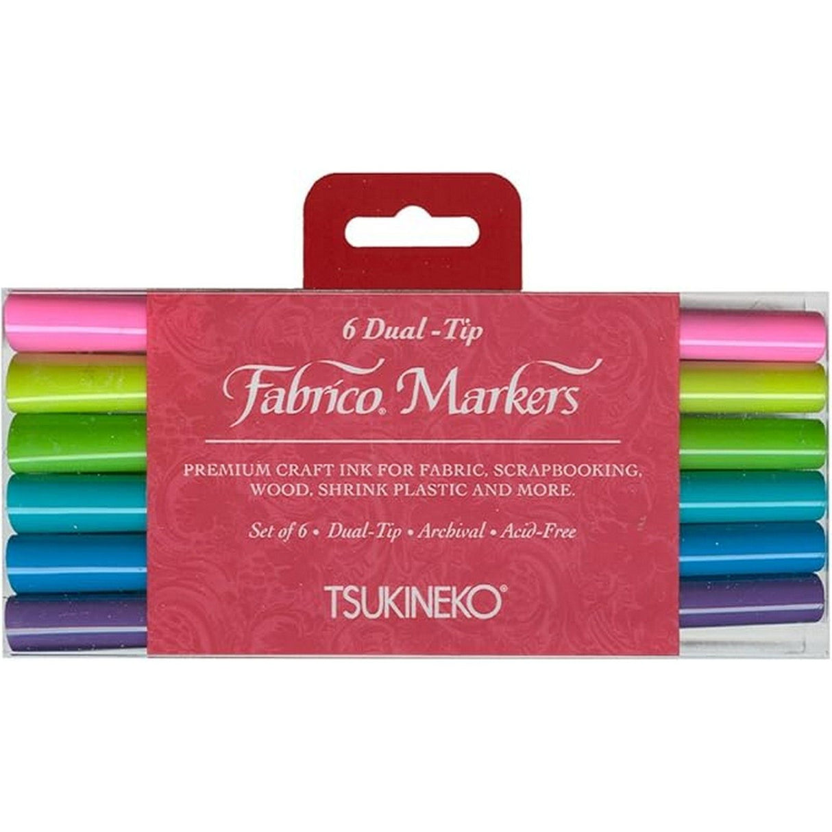Tsukineko • versacraft fabrico markers gemstones 6st.