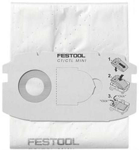 Festool Zubehör Filtertüten CTL Mini (5x) | 498410
